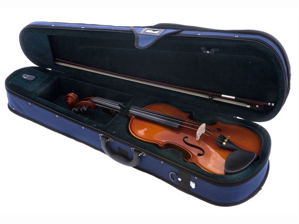 D'Luca CAD01 1/16 Size Orchestral Series Violin Outfit with Bow & Case - Perfect for Beginners, Students & Young Musicians - Ideal for School Orchestras, Music Lessons & Home Practice