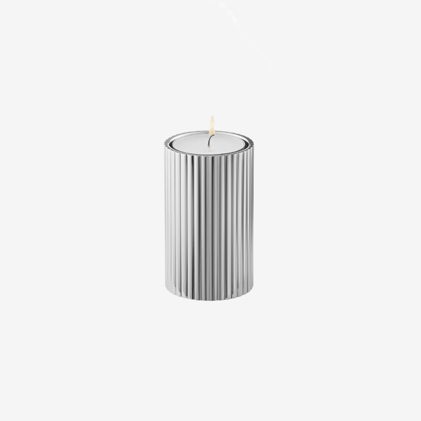 Georg Jensen Bernadotte Tealight & Candle Holder - Elegant Scandinavian Design for Home Decor, Wedding Centerpieces & Romantic Ambiance
