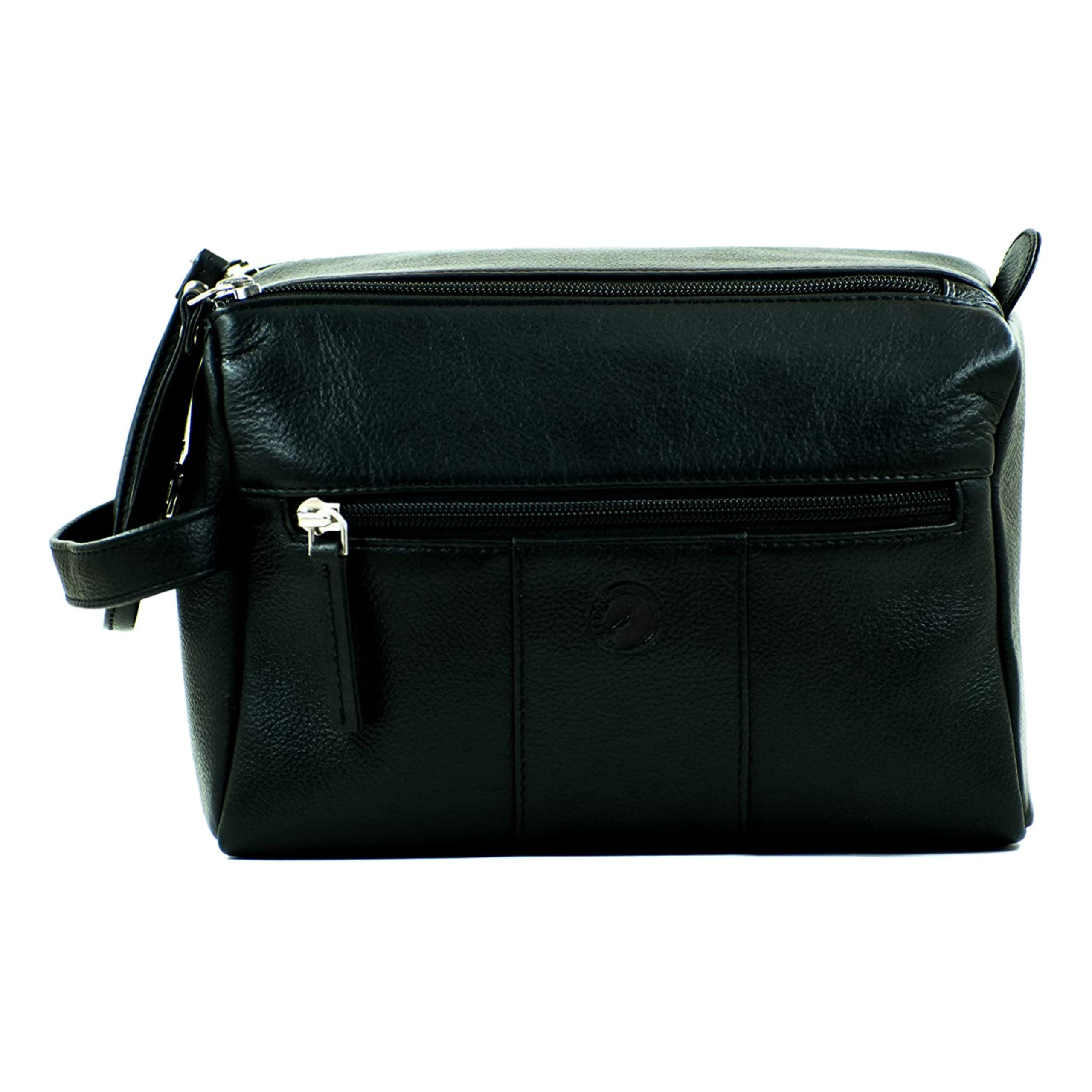 Premium Large Toiletry Bag Organizer - High-Quality PDM Cosmetic & Travel Bag for Men & Women, Durable Dopp Kit Makeup Case for Bathroom, Overnight Trips, Shaving Essentials - Ideal for Air Travel, Gym, Camping & Business Trips - Brown