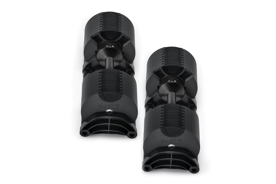 NÜOBELL 80lb Adjustable Dumbbells Set - Matte Black Weight Dumbbells for Home Gym, Strength Training & Fitness Workouts - Perfect for Men & Women
