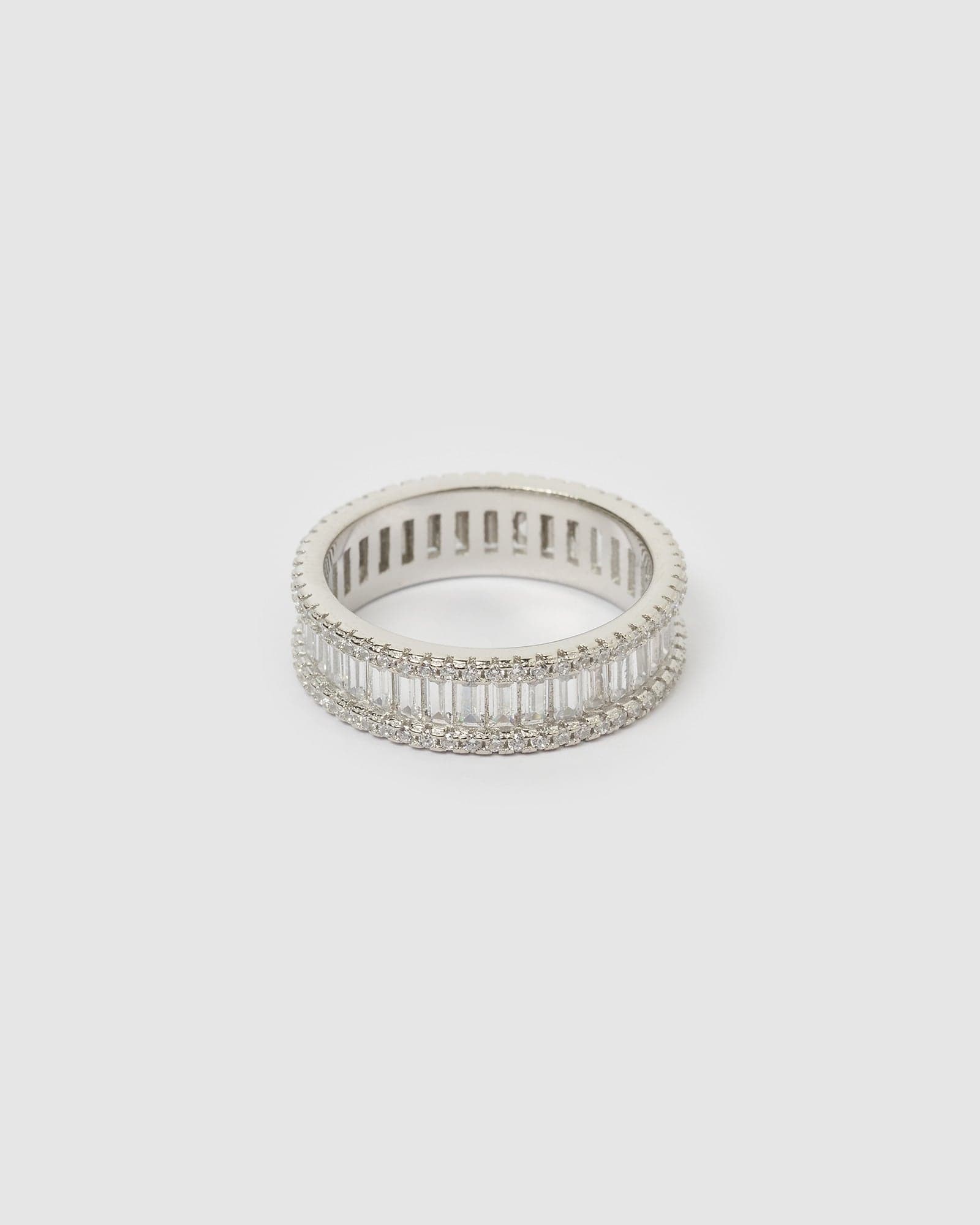 Izoa Hallie Silver Ring for Women - Elegant Minimalist Jewelry for Everyday Wear, Parties & Special Occasions