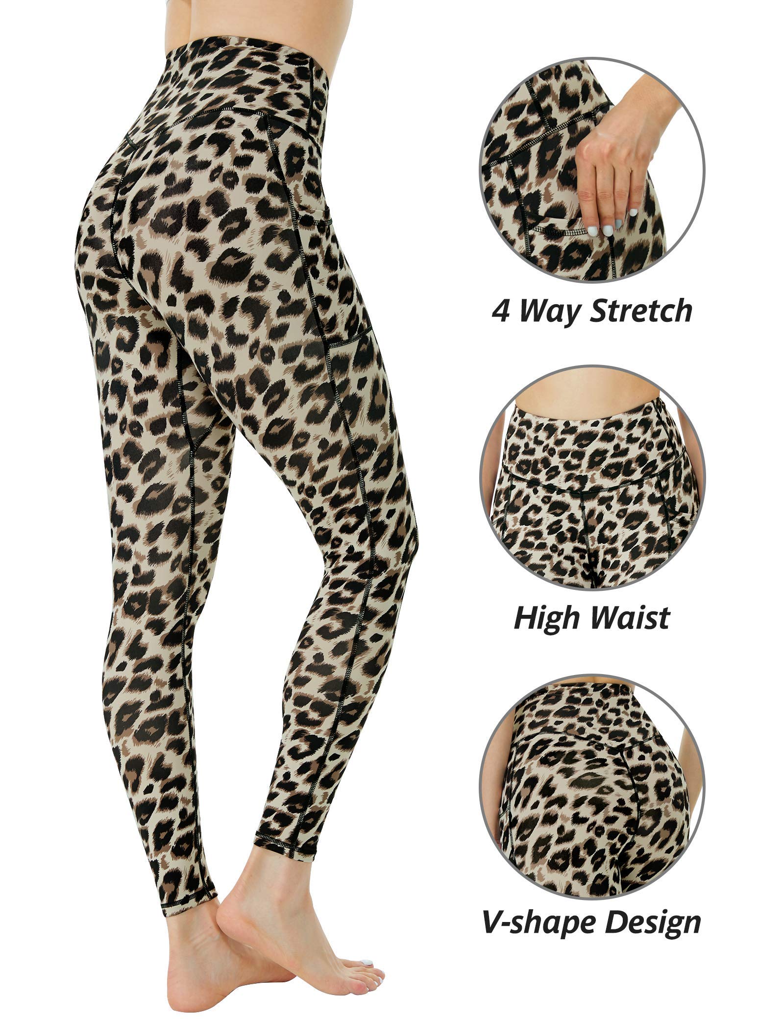 High Waisted Workout Leggings for Women - 7/8 Length Yoga Pants with Pockets - Soft & Stretchy Gym Leggings for Running, Yoga & Everyday Wear