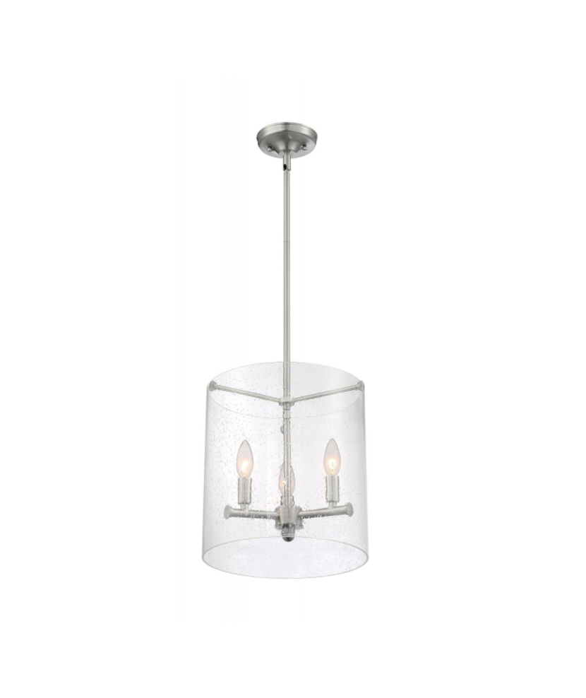 Brandi 3-Light Modern Pendant Lighting Fixture - Sleek Chrome Finish for Kitchen Island, Dining Room, or Living Room Decor
