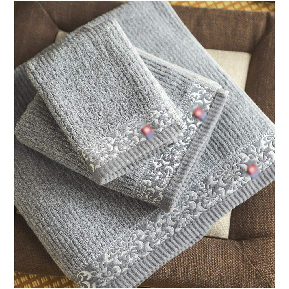 Premium 3-Pack Quick Dry Cotton Hand Towels & Washcloths Set - Soft, Absorbent, Fade Resistant for Bath, Yoga, Pool & Hotel Use - Beige Color
