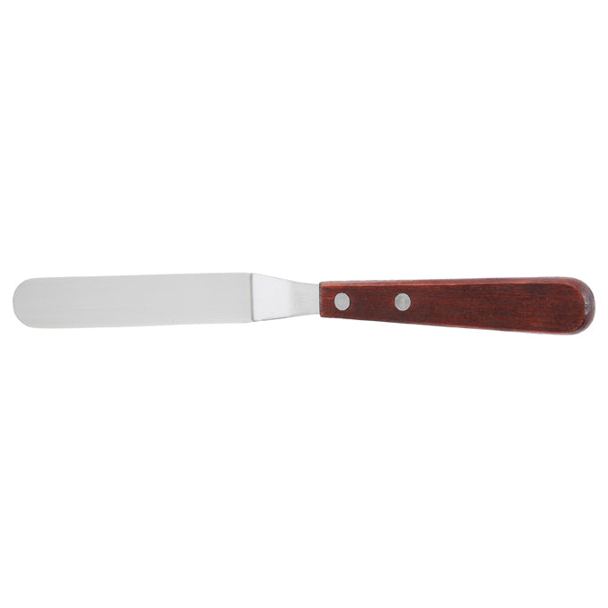 Winco 4.25 Inch Stainless Steel Offset Cake Spatula - Perfect for Cake Decorating, Frosting, and Baking Essentials