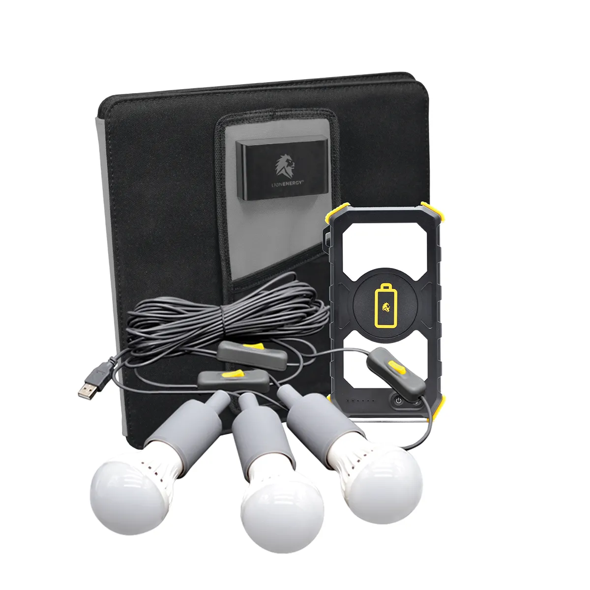 Lion Prowler Portable Charger 10000mAh Power Bank Kit - Fast Charging, Compact & Lightweight for Travel, Camping, and Emergency Power Backup