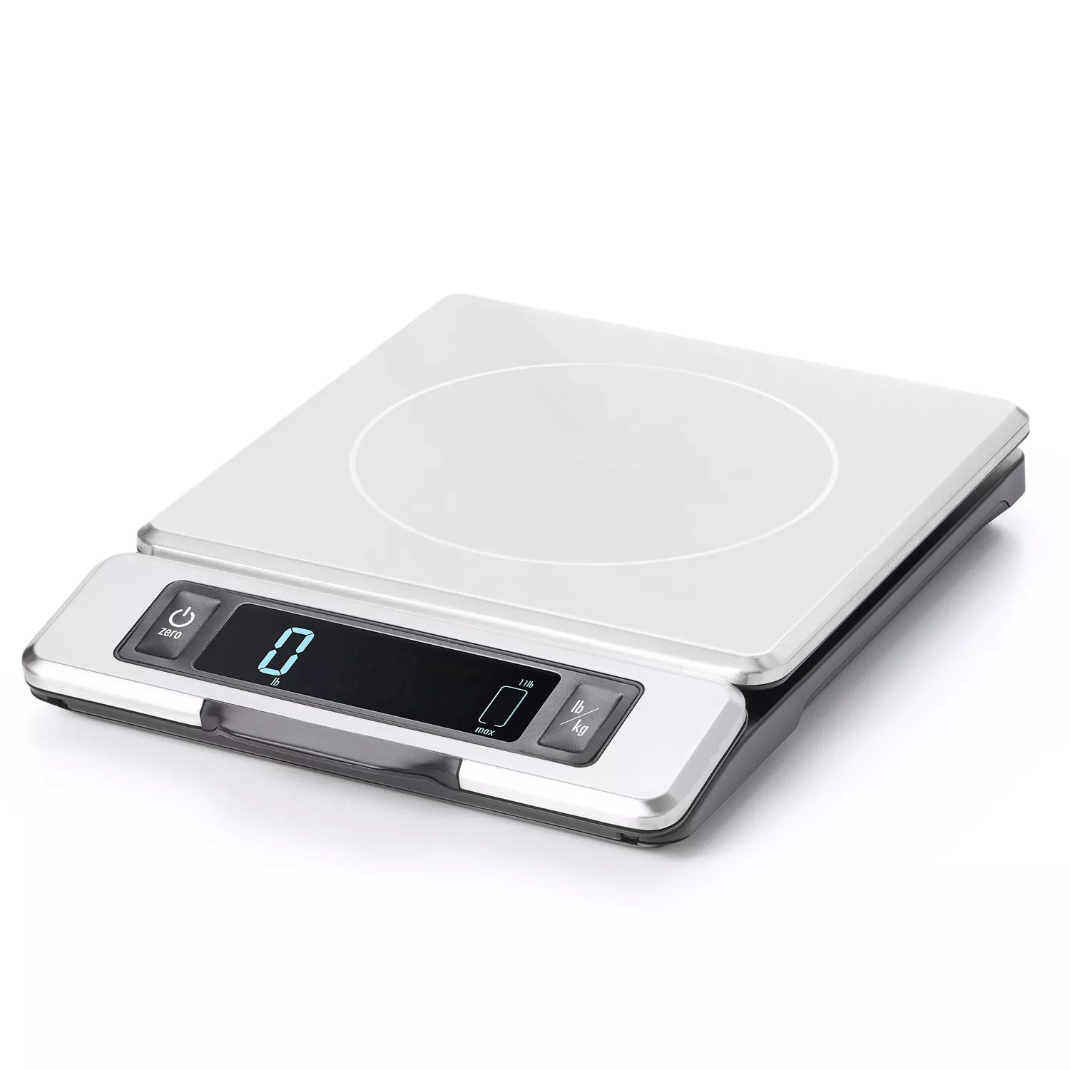 11 lb. Stainless Steel Digital Scale with Pull-Out Display - Perfect for Kitchen, Postal, and Commercial Use