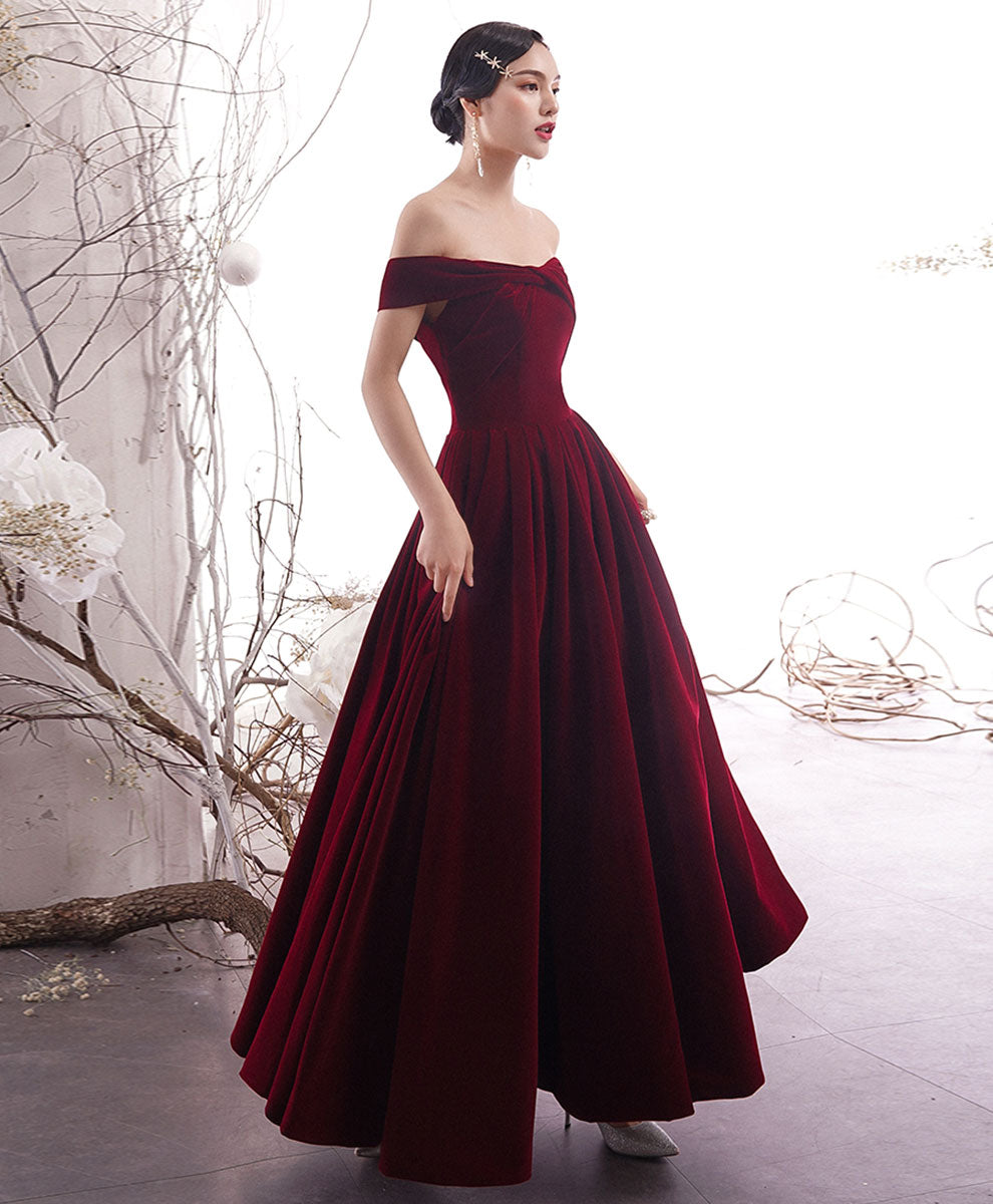 Elegant Burgundy Long Prom Dress for Women - Formal Evening Gown for Homecoming, Ball & Special Occasions