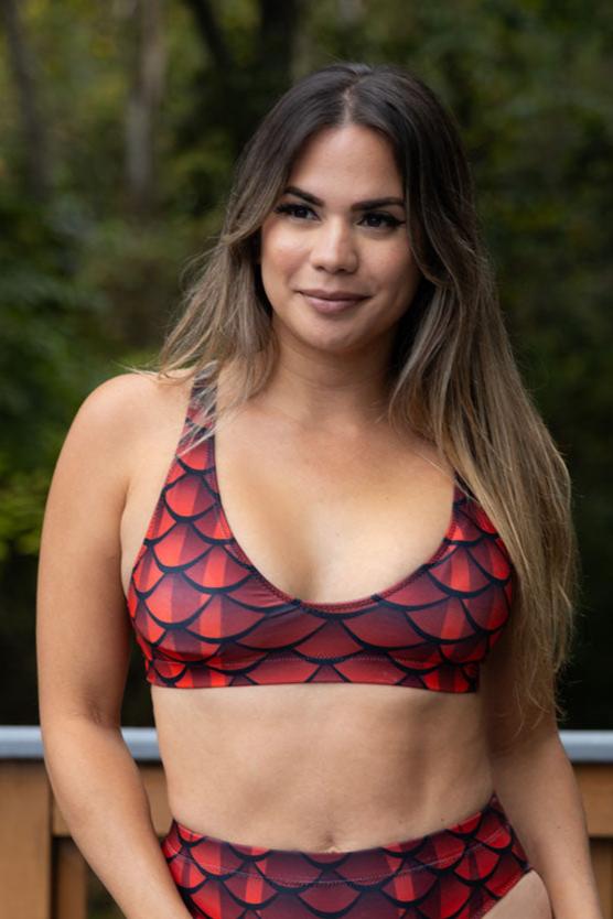 Villain Eco-Friendly Bikini Top - Sustainable Swimwear for Women - Perfect for Beach, Pool & Summer Vacations