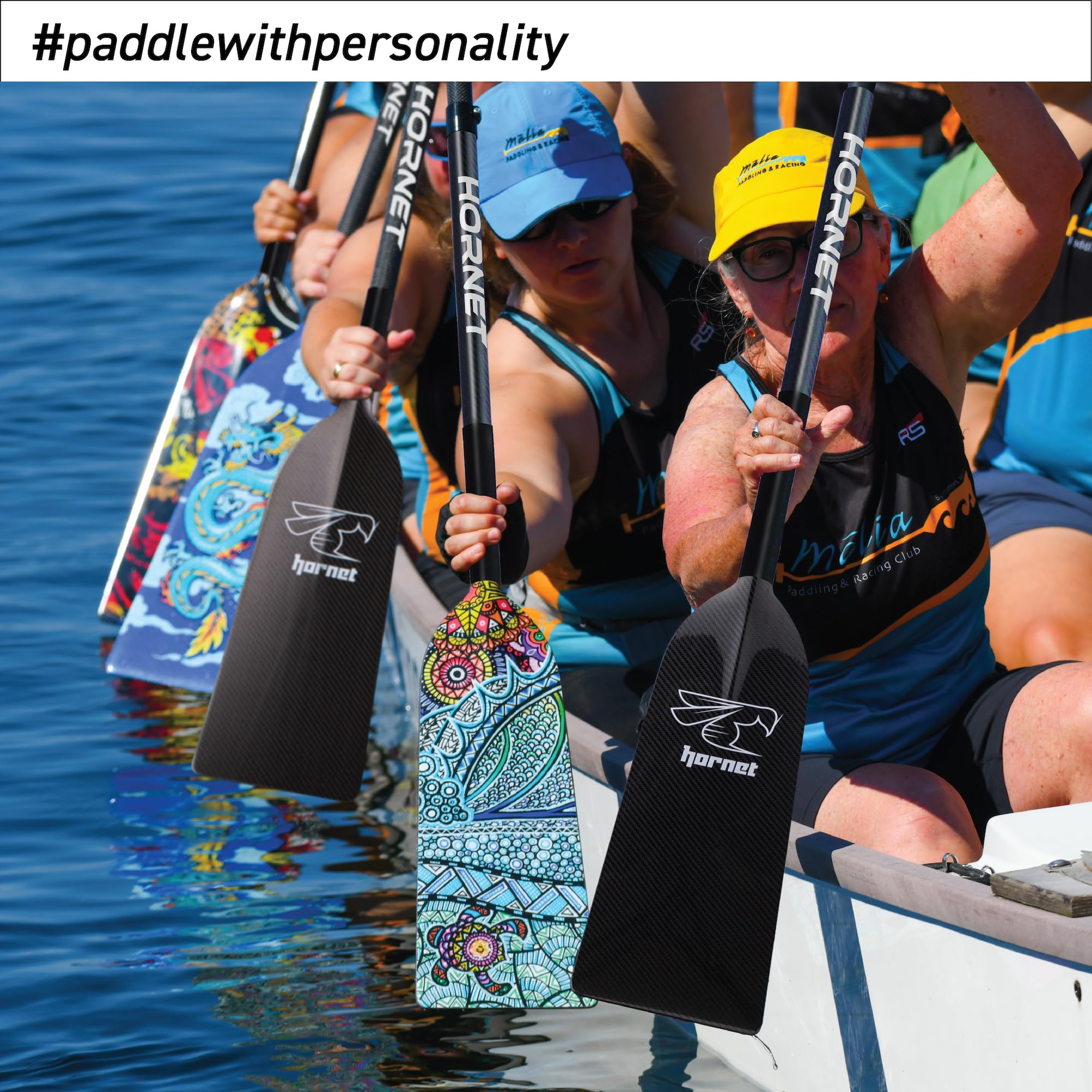 Premium Carbon Fiber Dragon Boat Paddle - IDBF Approved Adjustable Paddle for Racing & Training - Black Glossy Finish - Perfect for Competitive Dragon Boating, Team Practice & Water Sports Enthusiasts