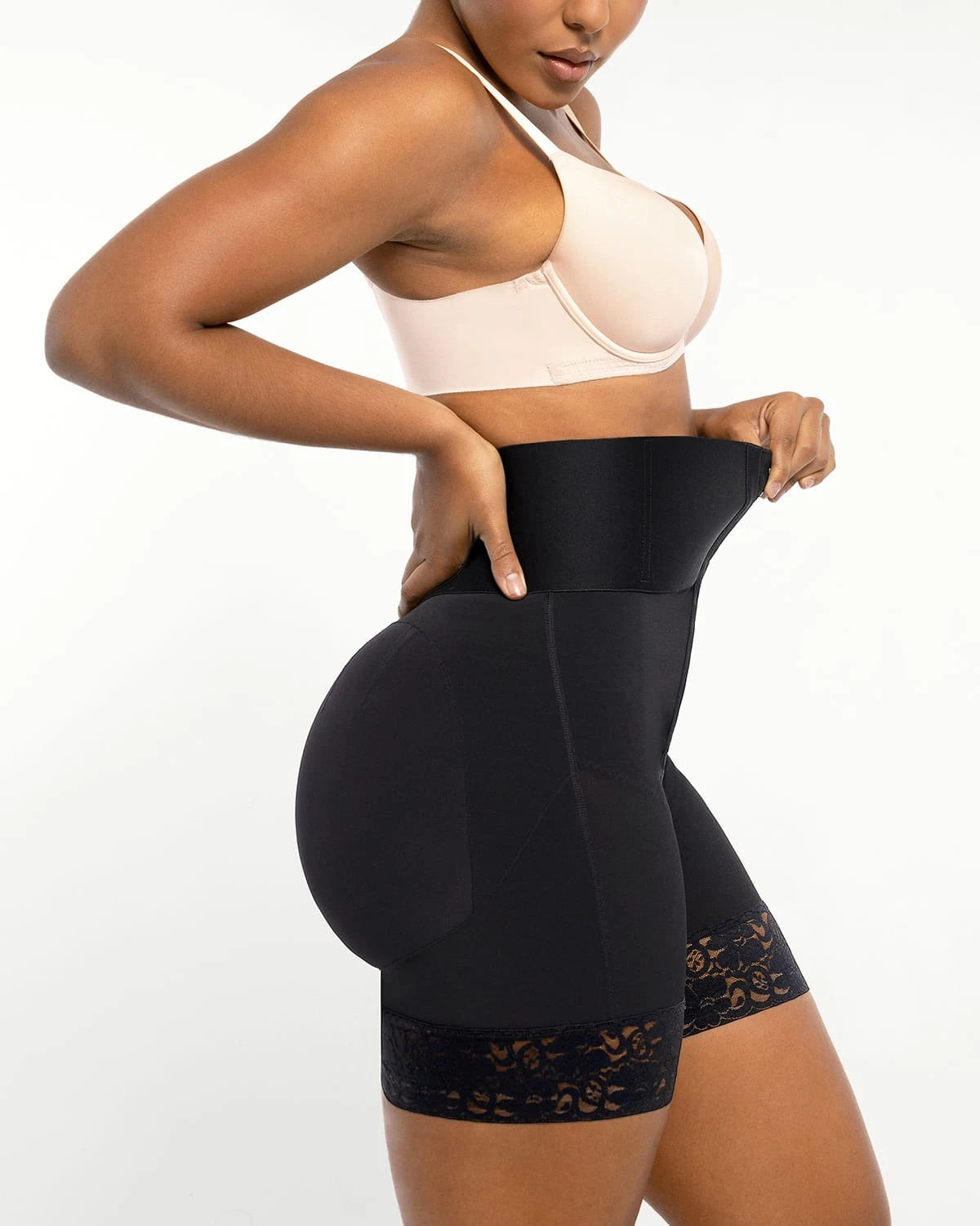 AirSlim® Boned Sculpt High Waist Shorts for Women - Tummy Control Shapewear - Perfect for Workout, Yoga & Everyday Wear