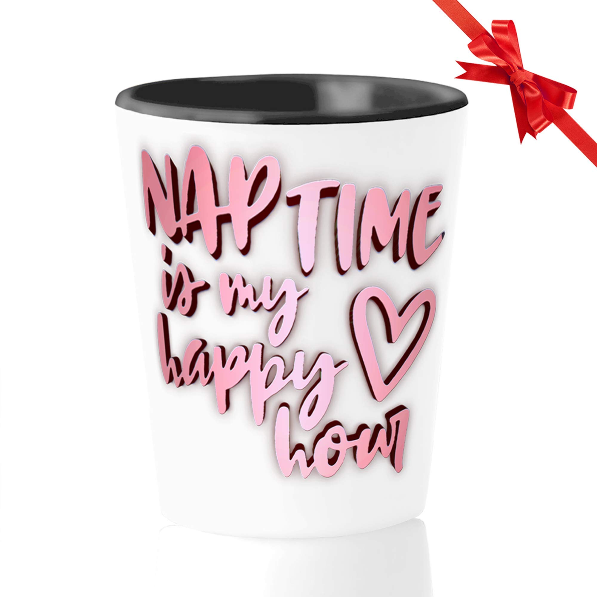 Bubble Hugs Happy Mother's Day Shot Glass - Nap Time Is My Happy Hour - Fun Housewarming Gift Set for New Home & Family - Perfect for Celebrations, Parties & Home Decor