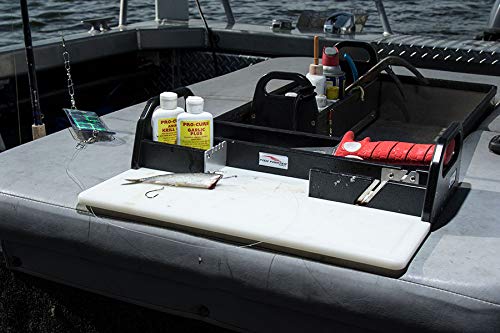 Premium Fishing Bait Tray with Built-in Plug Cutter | Durable Plastic Bait Storage Container for Freshwater & Saltwater Fishing | Perfect for Boat, Kayak, and Shore Fishing