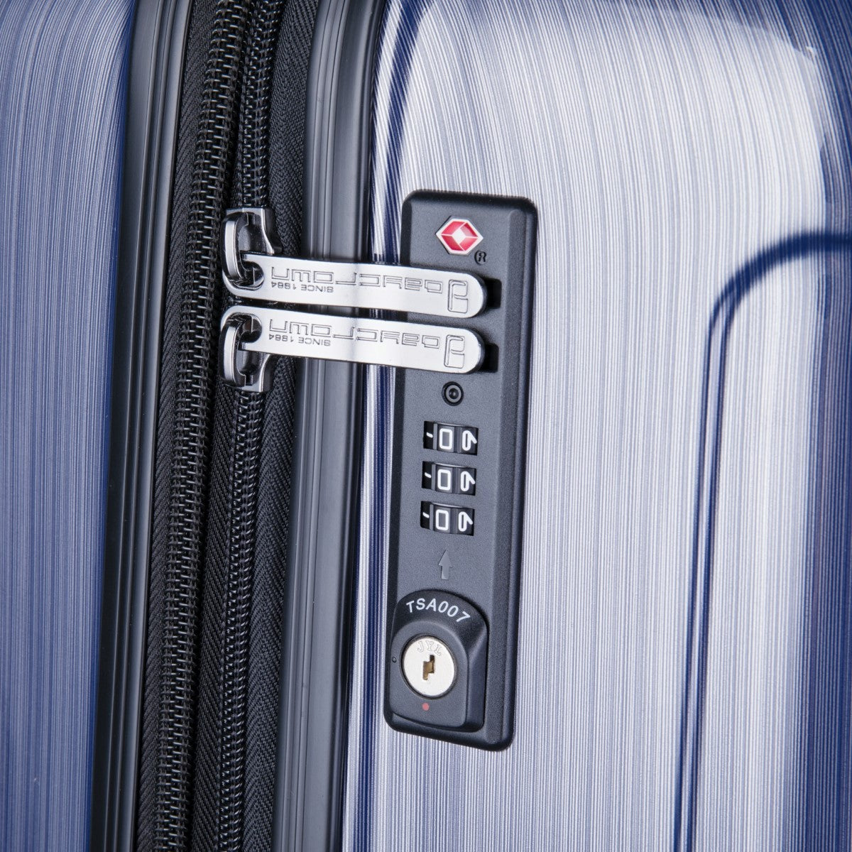 Daycrown 705 Brushed Silver 60MM HINOMOTO Silent Wheels PC Luggage Suitcase - Perfect for Business Travel & Airplane Carry-On