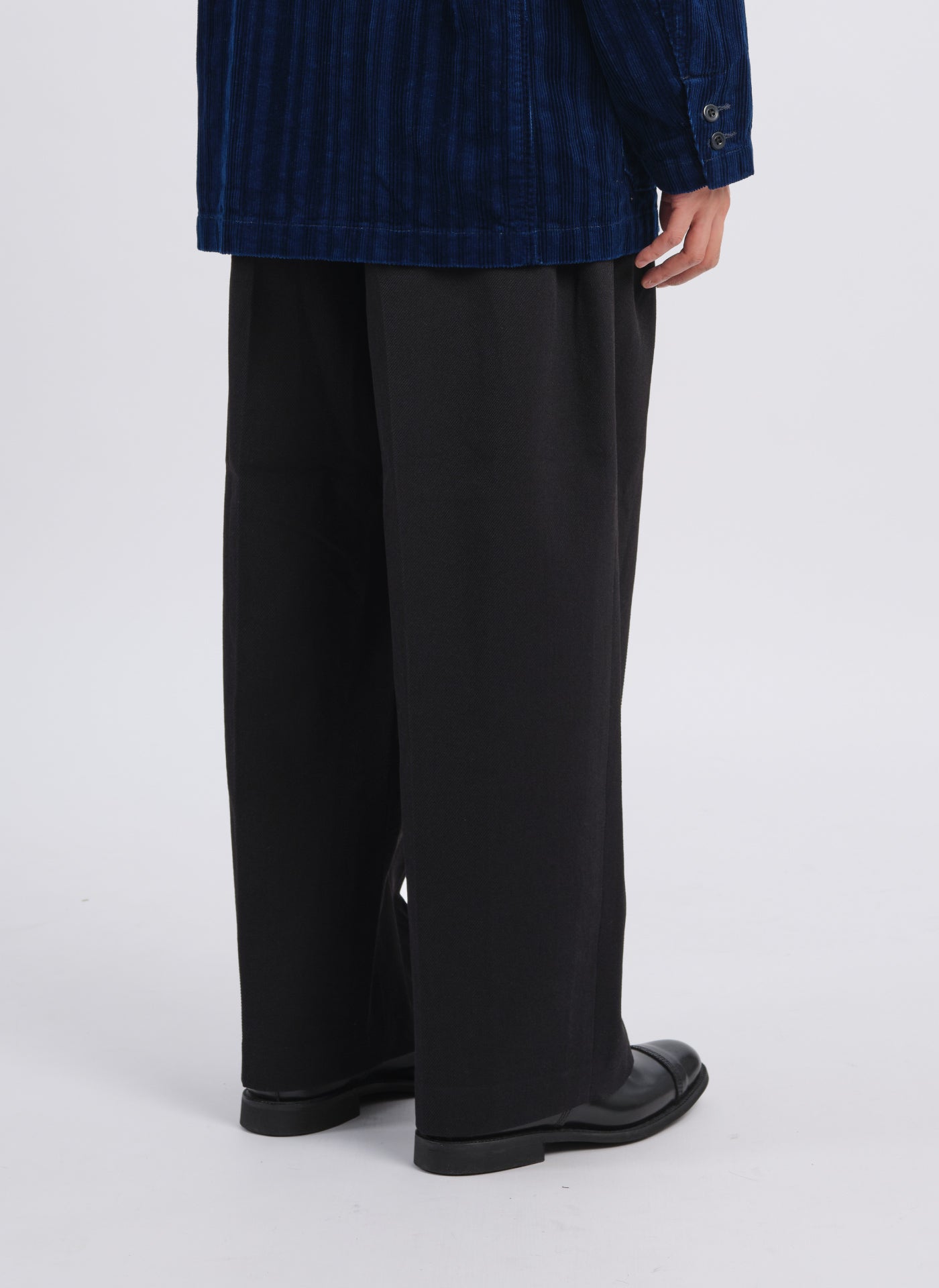 Solotex Gabardine Work Pleated Wide Leg Pants (P17) - Comfortable & Stylish Office Wear for Women