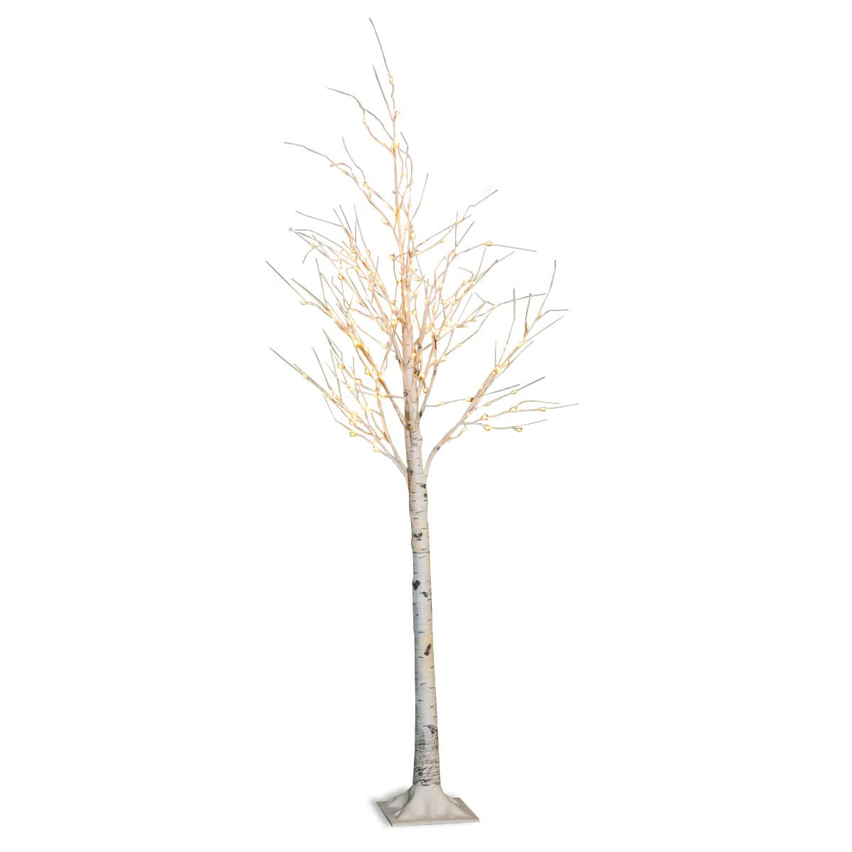 Anderson's LED Artificial Birch Tree - 6ft Realistic Fake Tree with Warm White Lights, Perfect for Wedding Decor, Home Décor, and Holiday Decorations - Indoor/Outdoor Use for Parties, Events, and Seasonal Displays