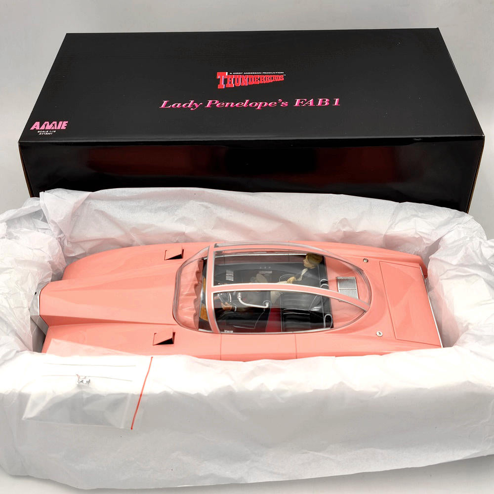 1/18 Scale Rolls Royce FAB1 Thunderbirds Resin Car Model - Limited Edition Collectible Toy for Display & Gifts | Perfect for Diecast Collectors, TV Show Fans & Home Decor
