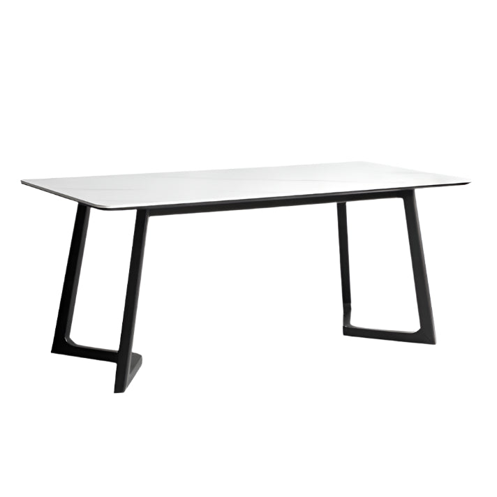 Solid Oak Wood Nordic Style Light Luxury Rock Dining Table - Perfect for Modern Farmhouse, Minimalist & Contemporary Dining Rooms