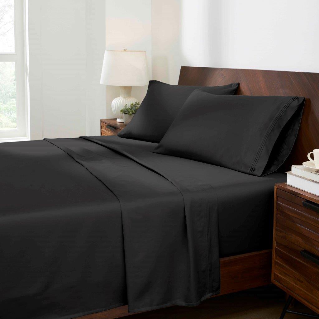 Premium 1500 Thread Count Egyptian Cotton Sheet Set - Eco-Friendly, Breathable & Hypoallergenic - Perfect for Luxury Bedding & Hot Sleepers