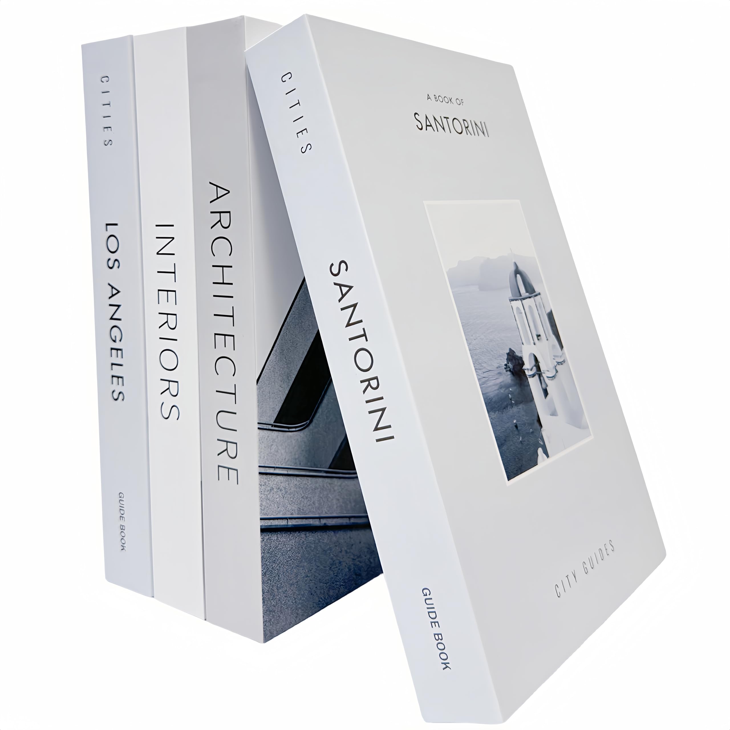 4 Pack Coffee Table Books for Home & Office Decor - Stylish Decorative Books for Bookshelf, Bar, Farmhouse & Living Room - Perfect for Gifts & Interior Design (M32)