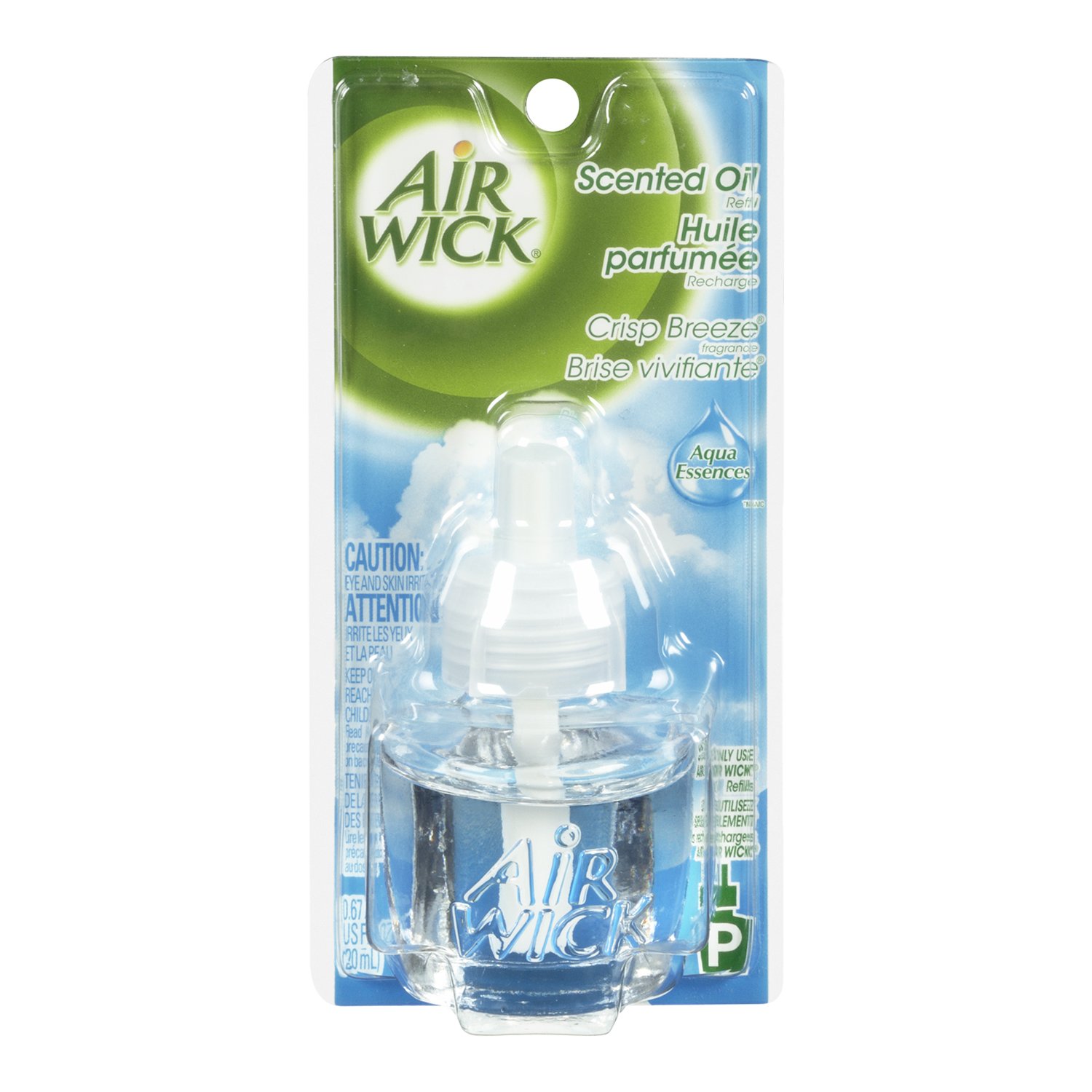 AIR WICK Scented Oil Refill - Crisp Breeze Fragrance for Home & Office | Long-Lasting Air Freshener for Living Room, Bedroom & Bathroom