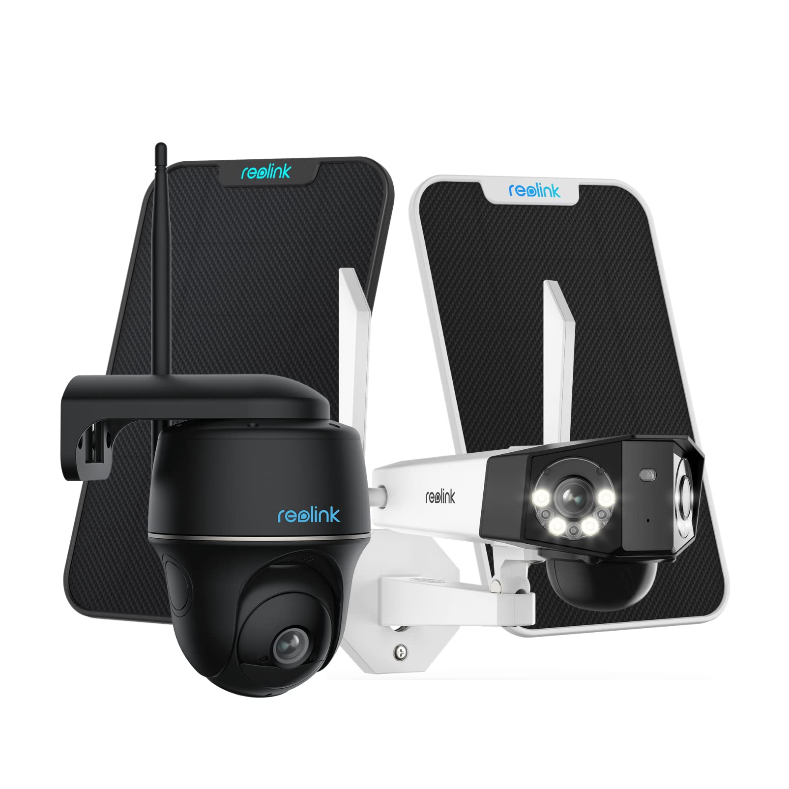 Reolink Argus PT Solar-Powered Wireless Outdoor Security Camera - 1080p HD, 2-Way Audio, Night Vision, Works with Alexa & Google Assistant, Cloud Storage - Ideal for Home Surveillance, Backyard Monitoring & Business Security
