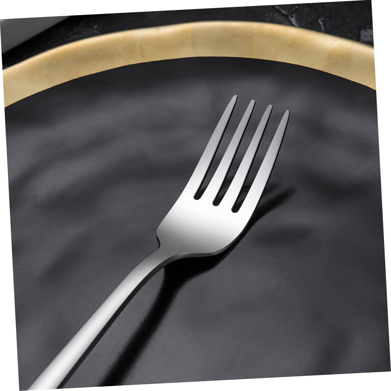 4Pcs Heavy Duty Stainless Steel BBQ Forks - Professional Grilling & Serving Utensils for Kitchen, Outdoor BBQ, Restaurants & Home Dining - Perfect for Steak, Meat, Vegetables & Party Serving