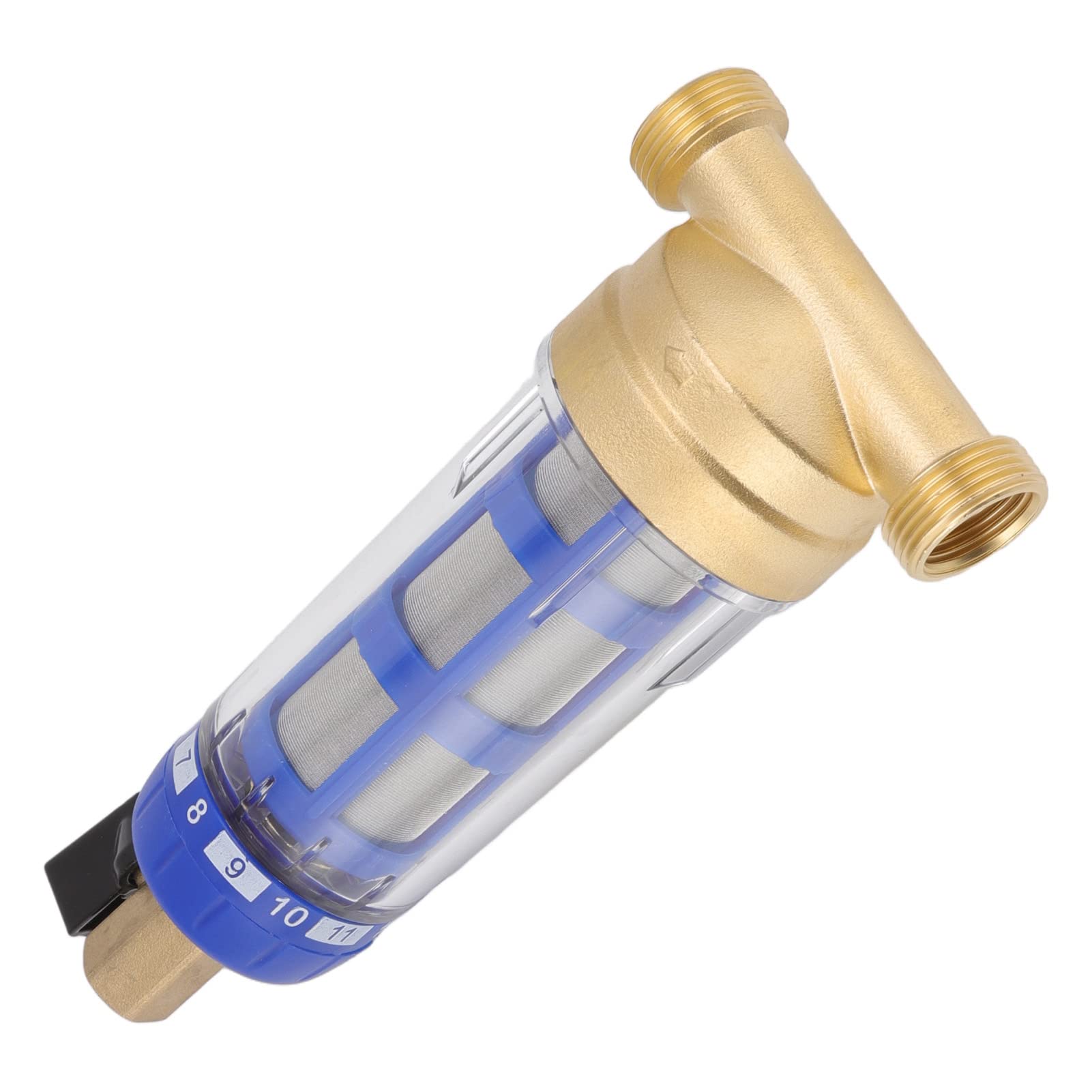 Whole House Spin Down Sediment Water Filter - Reusable Sediment Filter System for Clean Water | Perfect for Well Water, RV & Home Plumbing Protection