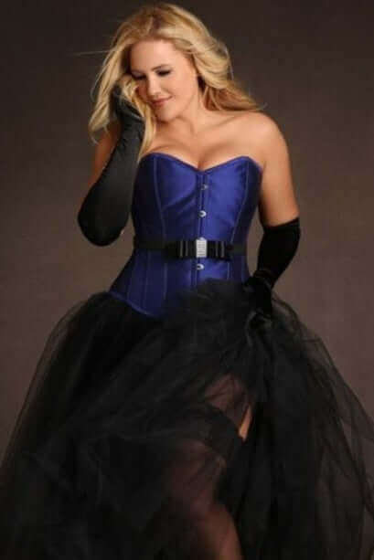 Plus Size Bronwyn Steel Boned Overbust Corset for Women - Waist Training, Shapewear, Burlesque & Vintage Fashion Outfits