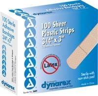 Dynarex 3601 Sterile Adhesive Bandages .75