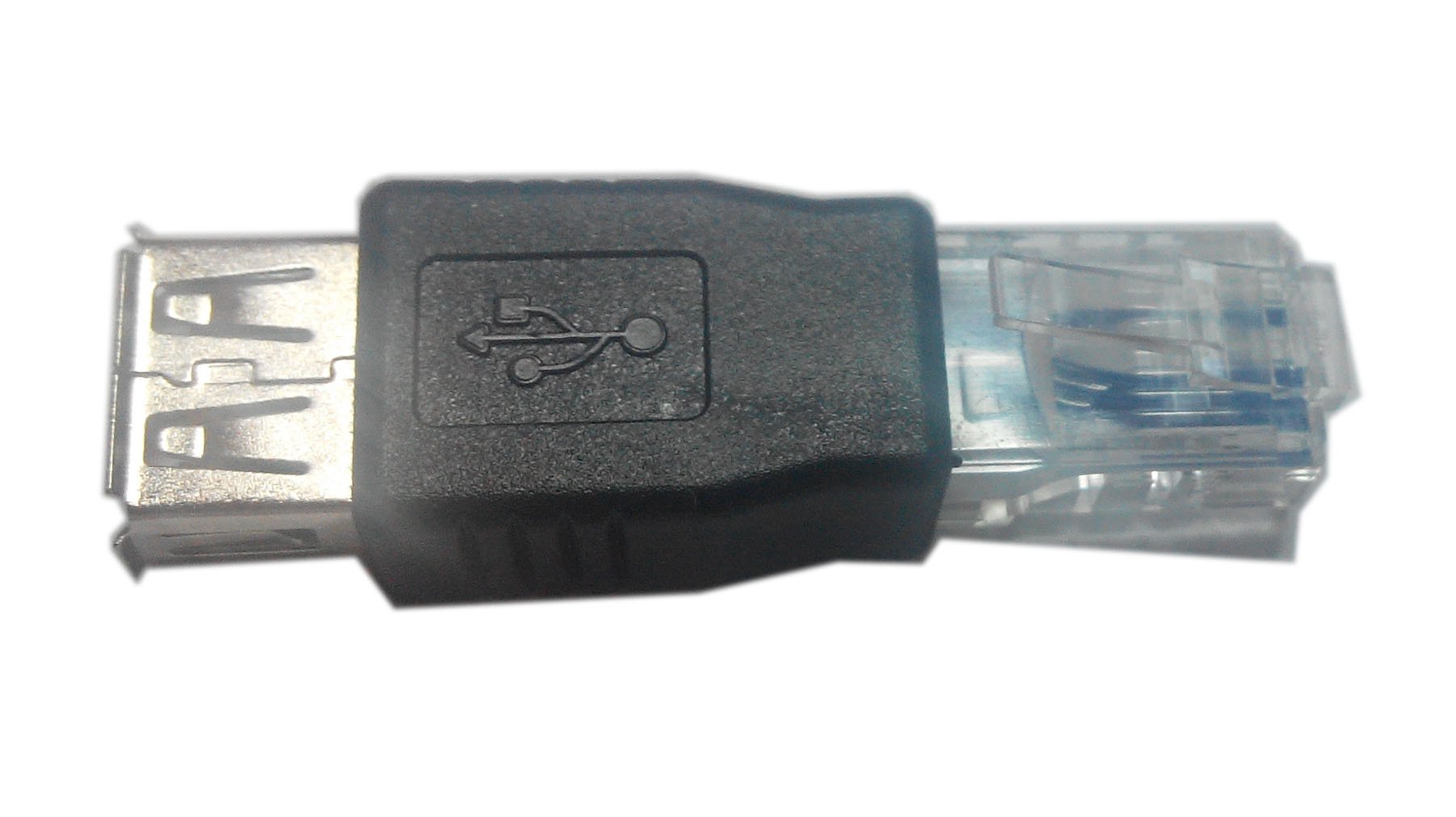 2-Pack USB to RJ45 Female Adapter, USB Transfer Network Plug for Laptop, PC, Mac - Crystal Clear Connector for Stable Data Transfer & Networking