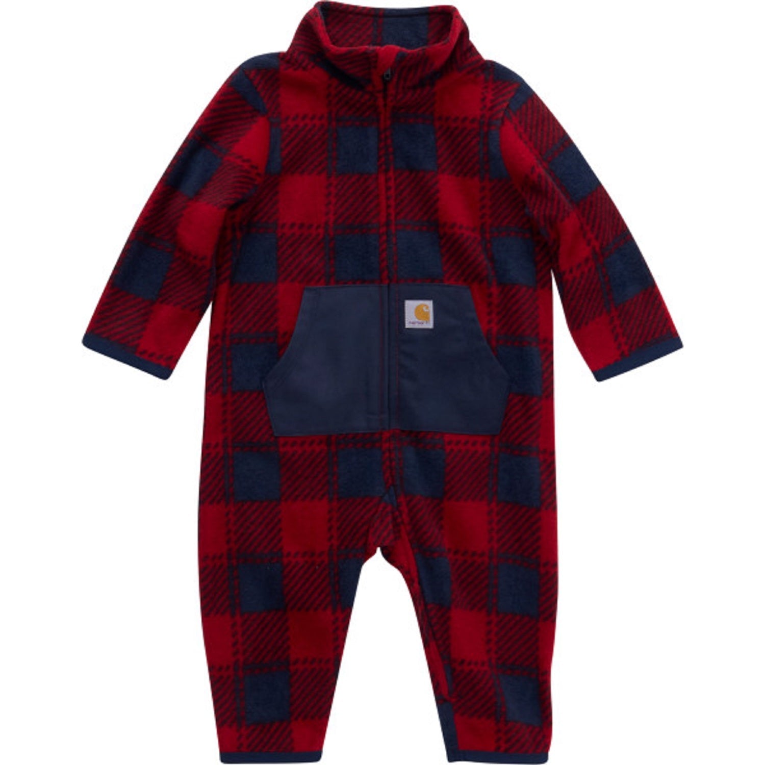 Carhartt Kids' Long Sleeve Printed Zip Front Coverall - Durable Workwear for Boys & Girls - Perfect for Outdoor Play, Farm Chores & Cold Weather Activities