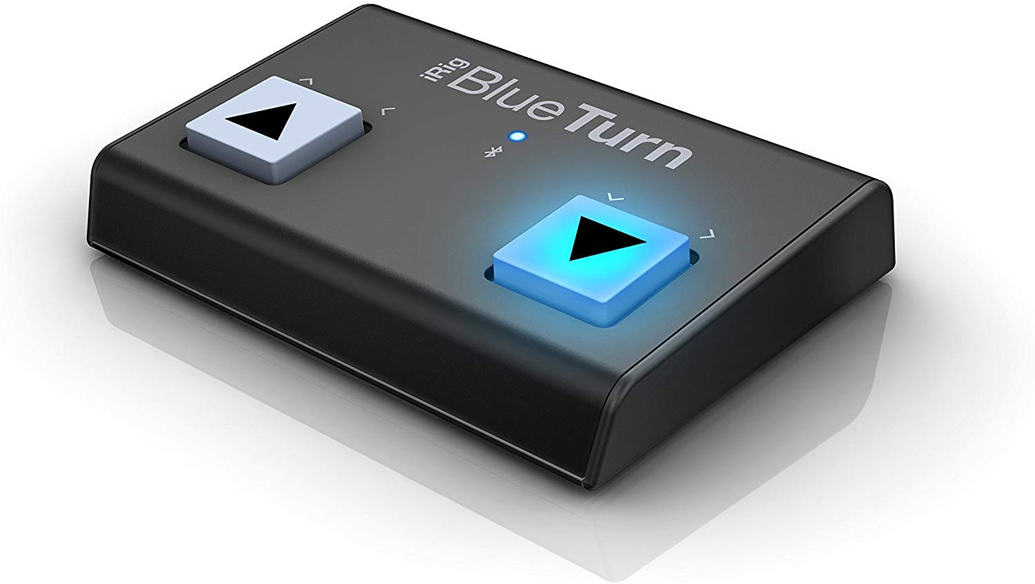 IK Multimedia Page Turner Pedal & Tablet Mount Kit - Bluetooth Controller for Digital Sheet Music | Perfect for Musicians, Performers & Music Teachers | Use with iPad, Laptop & Music Stand for Live Performances