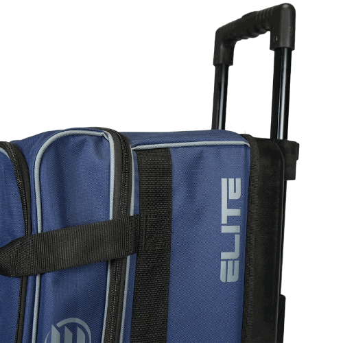 ELITE Basic Double Roller Navy/Grey Bowling Bag for Men & Women - Durable Bowling Accessories for League Play, Practice & Travel