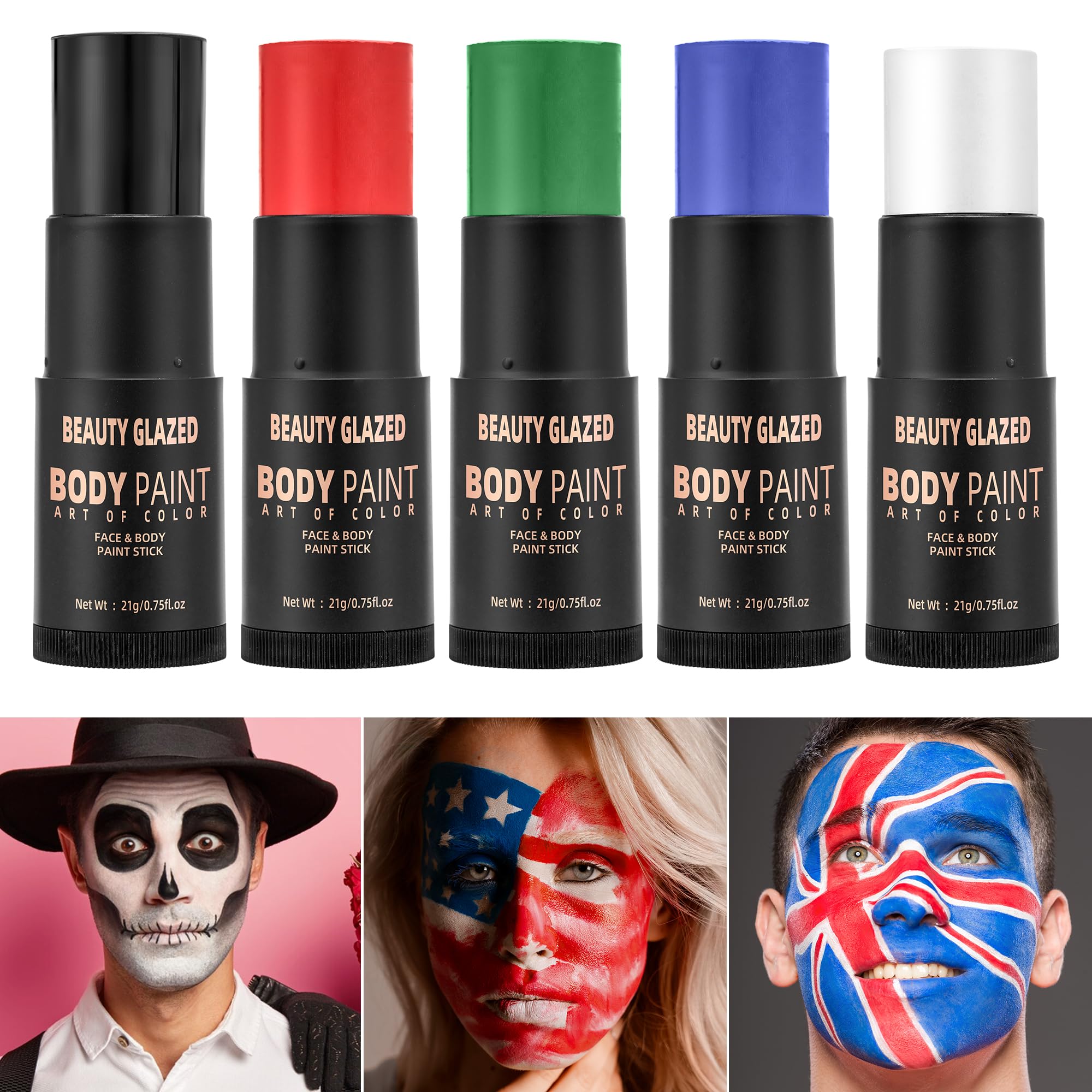 Multi-Purpose Face & Body Paint Stick - Waterproof Foundation Cream Makeup for Halloween, Cosplay, Easter & Parties - 0.75 fl.oz (105) - Perfect for Costume Events, Festivals & Creative Body Art