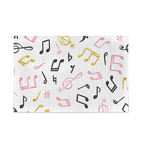500 Piece Musical Note Jigsaw Puzzle for Adults - Challenging Music-Themed Puzzle for Relaxation & Stress Relief - Perfect for Family Game Nights & Music Lovers