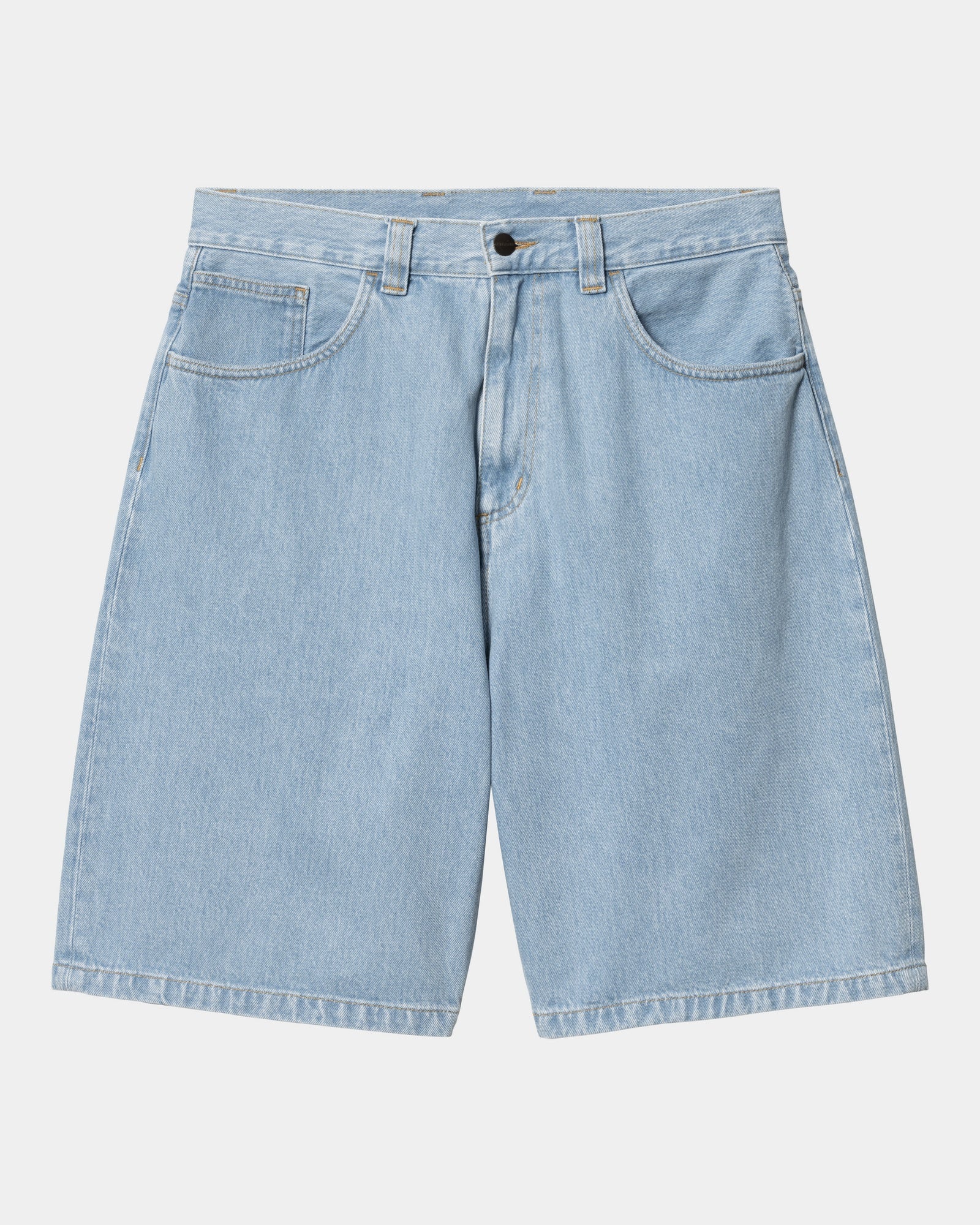 Brandon Short | Blue Heavy Stone Washed Denim Shorts for Men - Casual & Comfortable Summer Wear