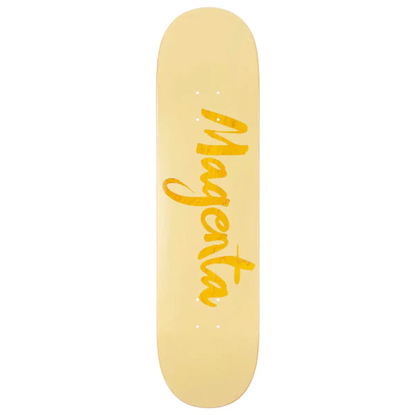 8.25 Inch Magenta Big Brush Yellow Deck Skateboard - Perfect for Street Skating and Tricks