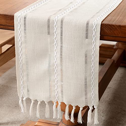 Hemstitched Ivory