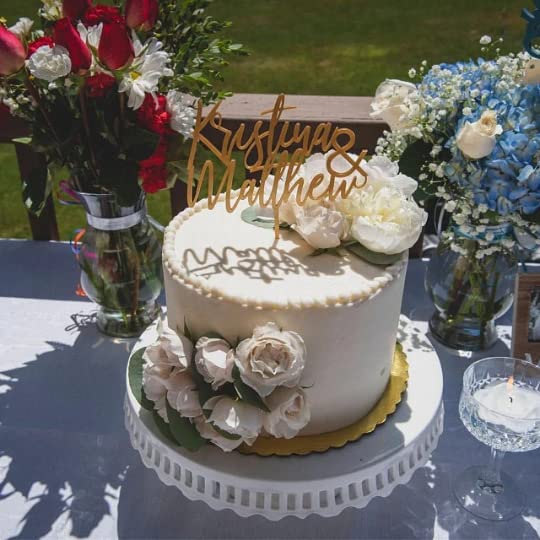 Custom Wedding Cake Topper - Personalized Groom & Bride Cake Topper for Wedding Cakes | Mr & Mrs Cake Decoration | Unique Wedding Cake Accessory for Anniversary, Engagement & Reception Parties
