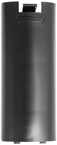 Original Nintendo Wii Remote Controller Battery Cover Replacement - Black | Durable Back Case Door Lid for Wii Remote | Perfect for Gaming Accessories & Spare Parts