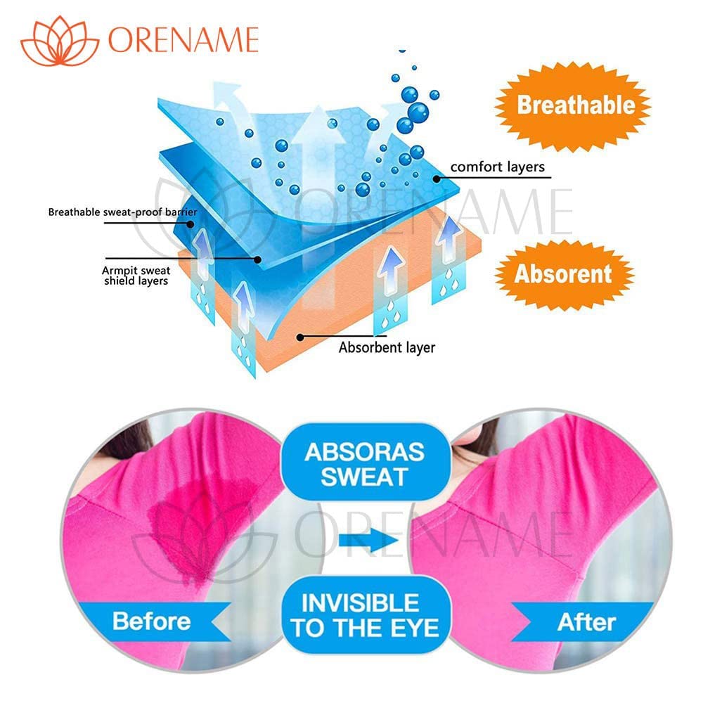 Disposable Underarm Sweat Pads for Women & Men - 100% Cotton, Hypoallergenic, Highly Absorbent & Odor Control (14 Pads/Pack) - Perfect for Workouts, Office Wear & Daily Comfort