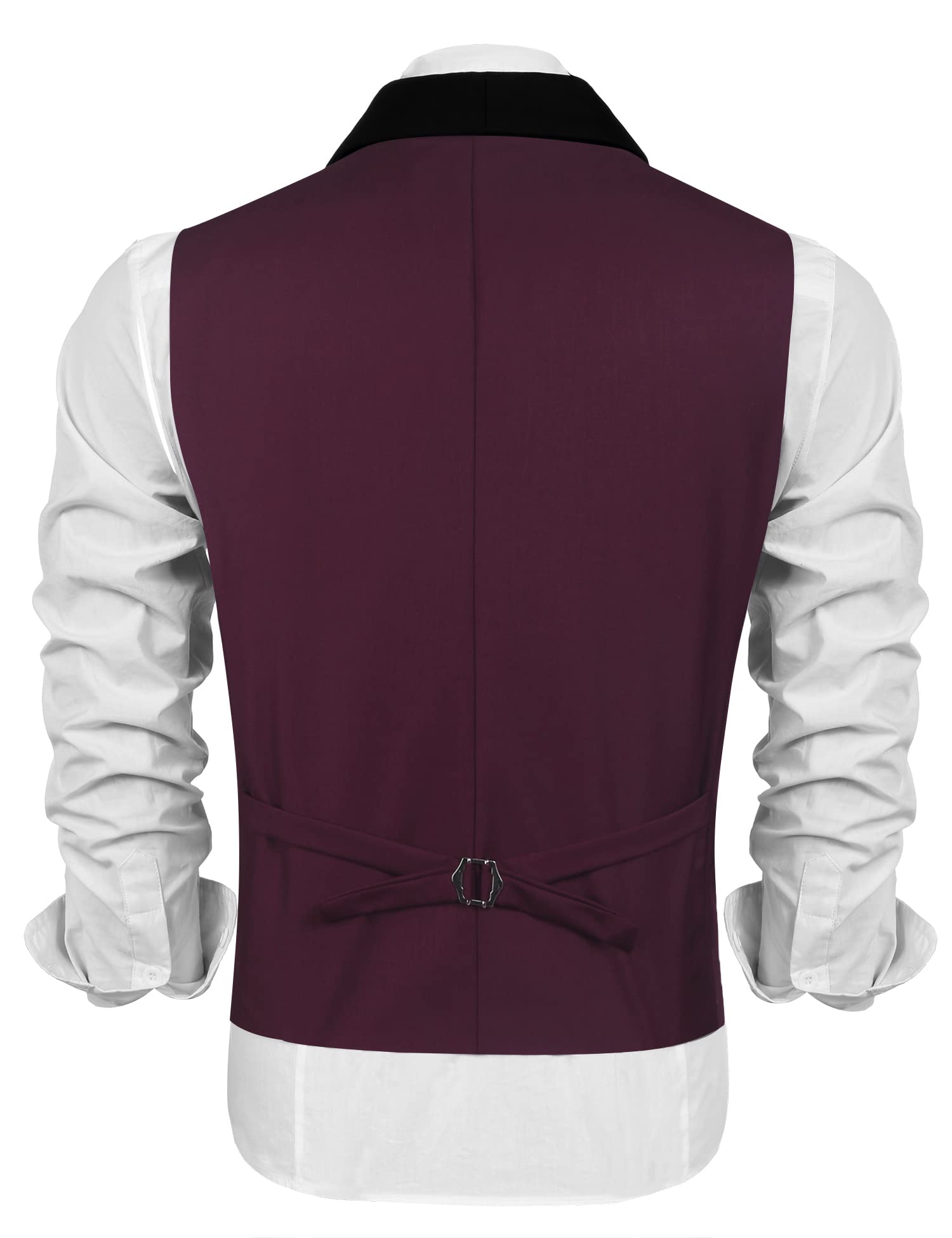 COOFANDY Men's Slim Fit Suit Vest - Formal Business Dress Waistcoat for Wedding, Office & Special Occasions | Breathable & Comfortable for Daily Wear