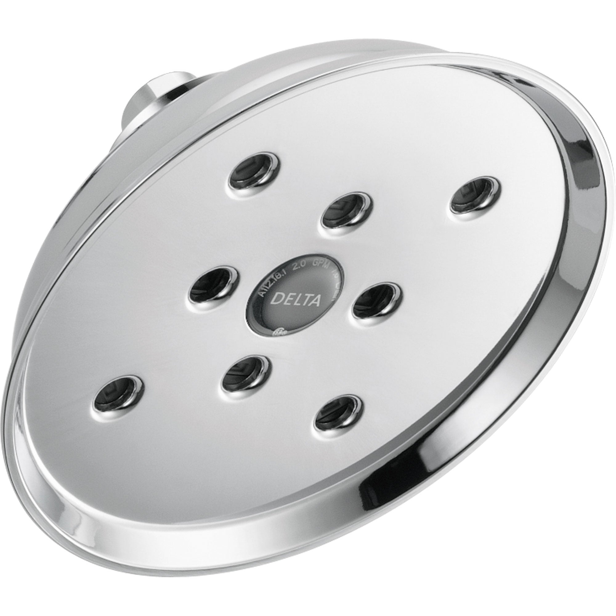 Delta 1 Spray 6.5 Inch H2Okinetic Raincan Shower Head in Chrome (571012) - Water Saving High Pressure Showerhead for Spa-Like Bathroom Experience