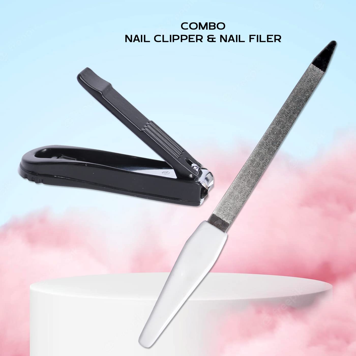 Kabello Nail Cutter & Nail Filler Set - Professional Manicure & Pedicure Kit for Men & Women - Perfect for Home, Travel, and Salon Use