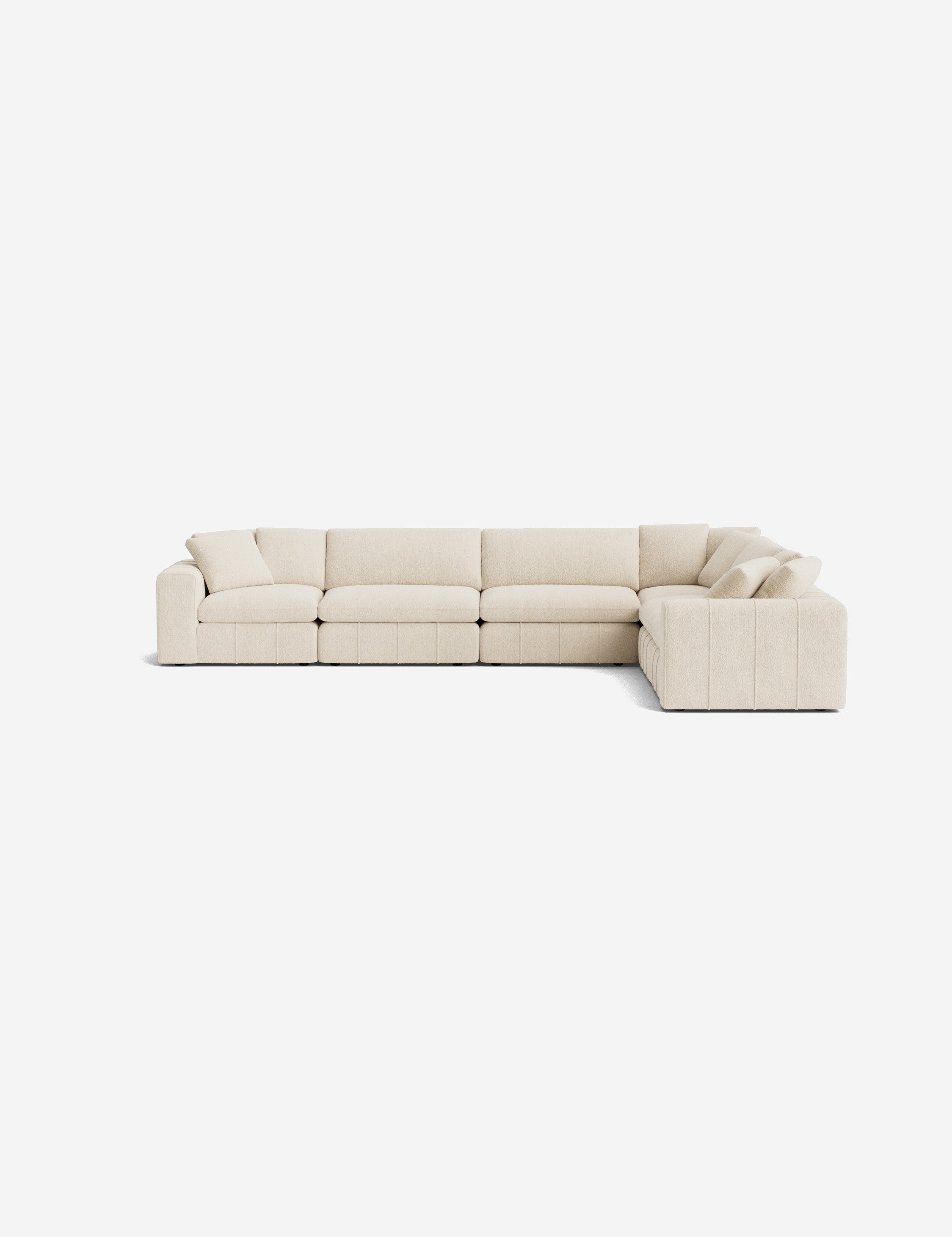 Capella Modular Corner Sectional Sofa - Modern L-Shaped Couch for Living Room, Home Theater & Lounge Areas | Customizable Comfortable Furniture