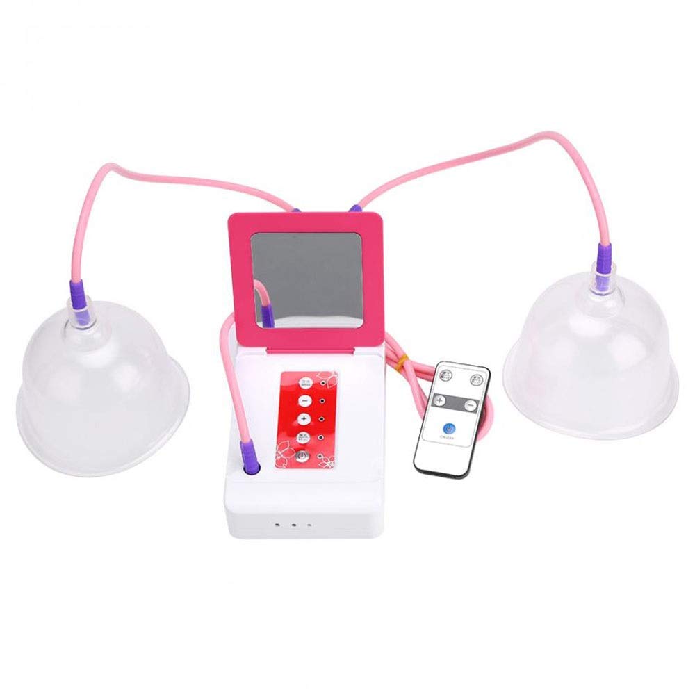 Electric Breast Enhancement Pump Set - Pink Cupping Therapy Device for Women, Breast Massager & Enlargement Kit - Perfect for Home Spa, Self-Care & Natural Breast Enhancement Routine