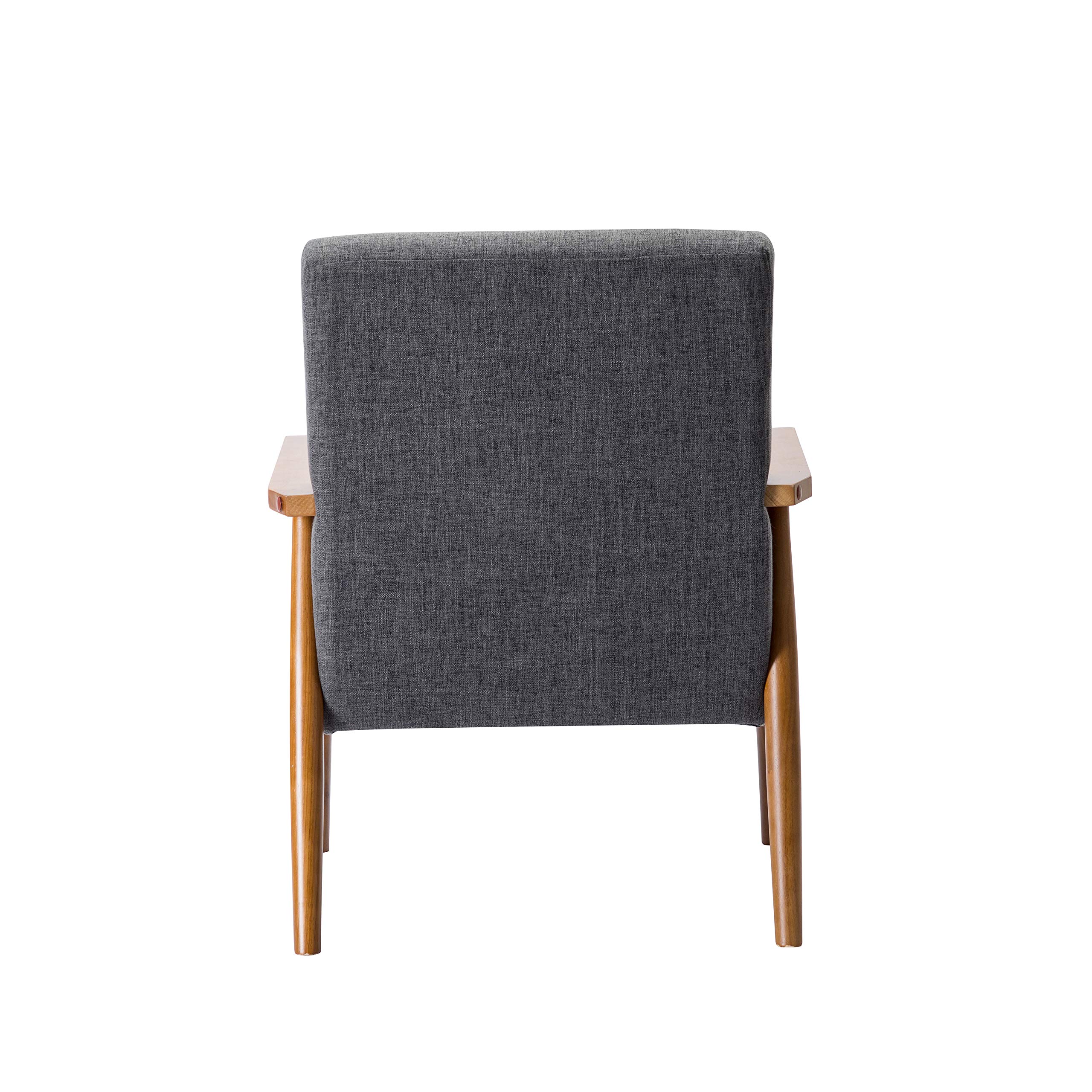 Porthos Home Gelso Modern Accent Chair - Soft & Durable Fabric Upholstery with Thick Firm Cushions, Sturdy Rubberwood Legs & Armrests - Perfect for Living Room, Bedroom or Office Reading Nook