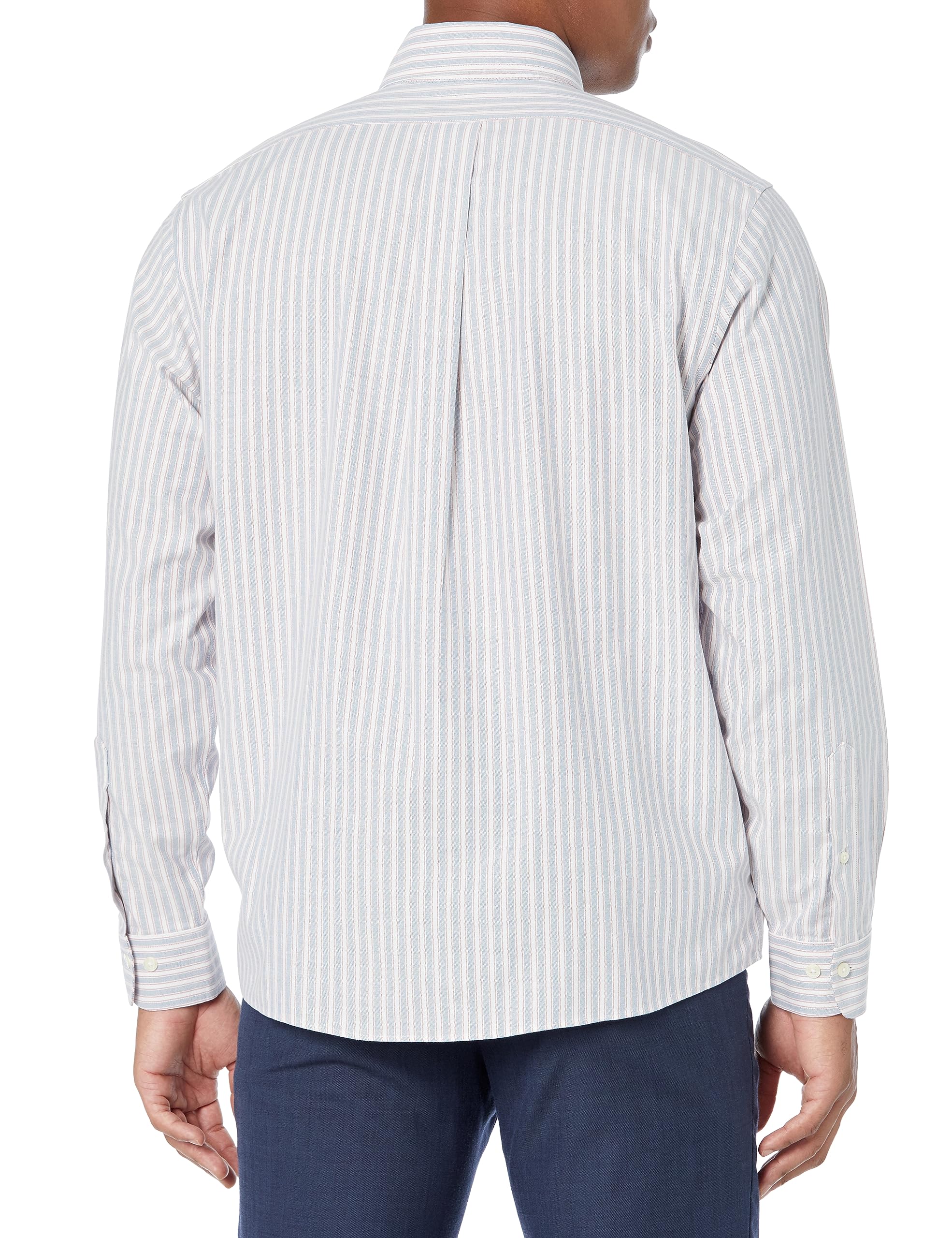 Brooks Brothers Men's Non-Iron Long Sleeve Dress Shirt - Premium Wrinkle-Free Business Casual Shirt for Office & Formal Occasions