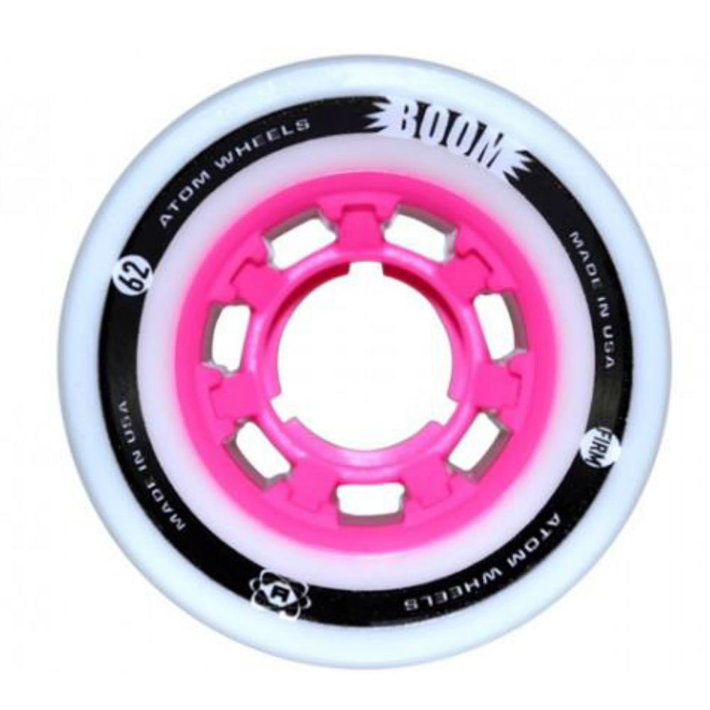 Atom Boom 62mm/44mm Quad Skate Wheels 4 Pack - High Performance Roller Skating Wheels for Indoor & Outdoor Use